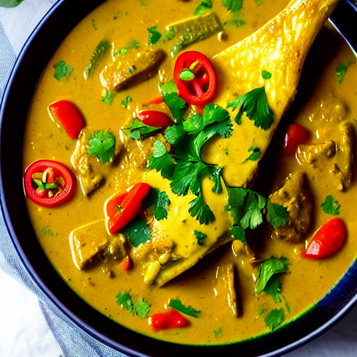 Fish Curry with Green Chili
