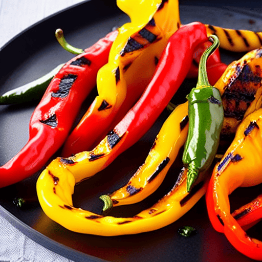 Spicy Grilled Peppers