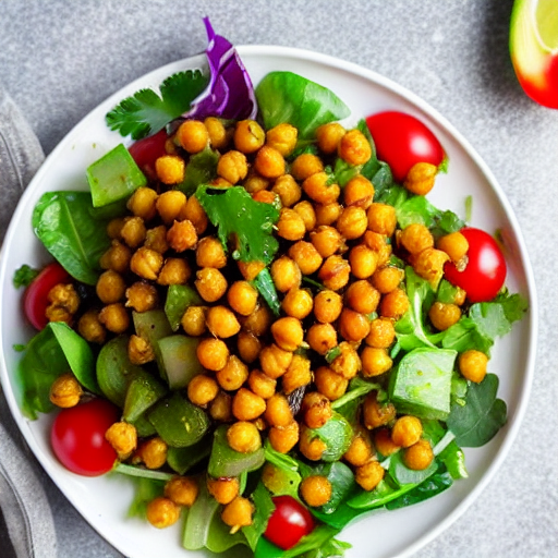 Crispy Chickpea Salad