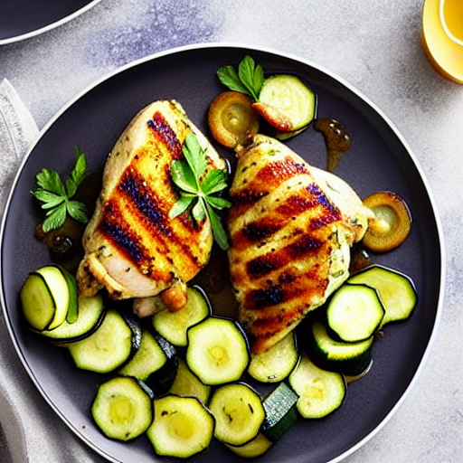 Herbed Chicken with Zucchini