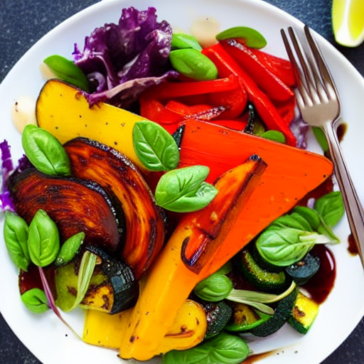 Balsamic Roasted Vegetable Salad