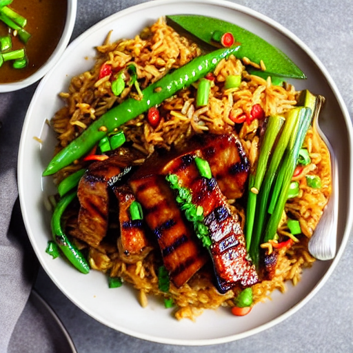 Moo Yang Khao Pad