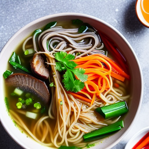 Keto Soba Noodle Soup