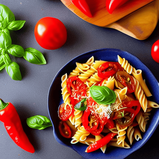 Pasta con i Pomodori e Peperoncino