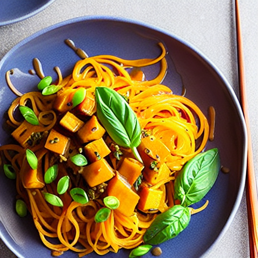 Kabocha Noodle Stir-fry