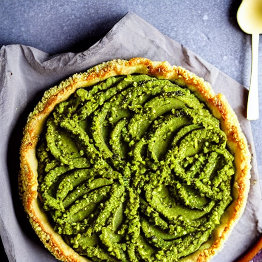 Wasabi Pesto Pie