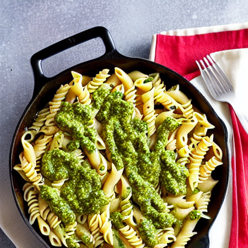 Baked Pesto Pasta