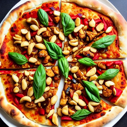 Gluten-Free Kung Pao Chicken Pizza