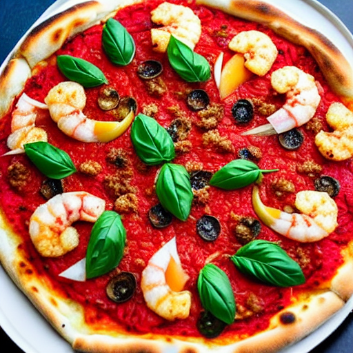 Pizza aux fruits de mer