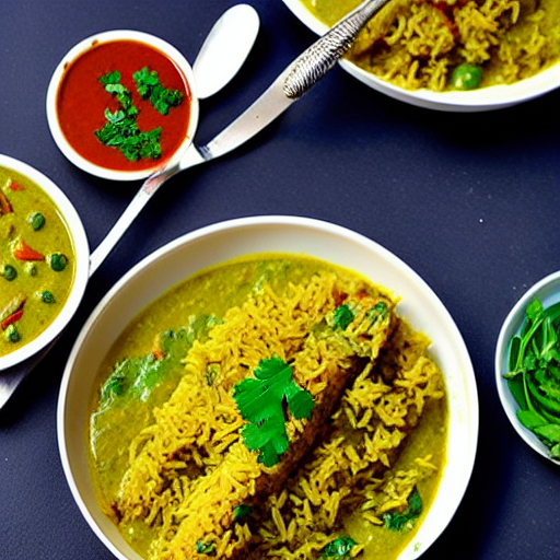 Methi Fish Curry Rice
