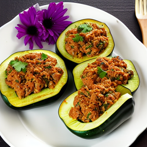 Low Carb Stuffed Zucchini