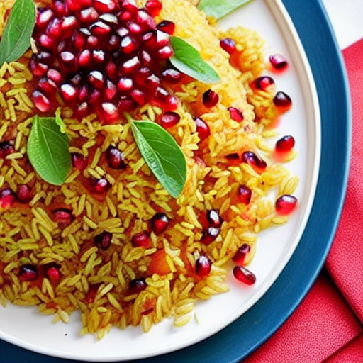 Rice with Pomegranate