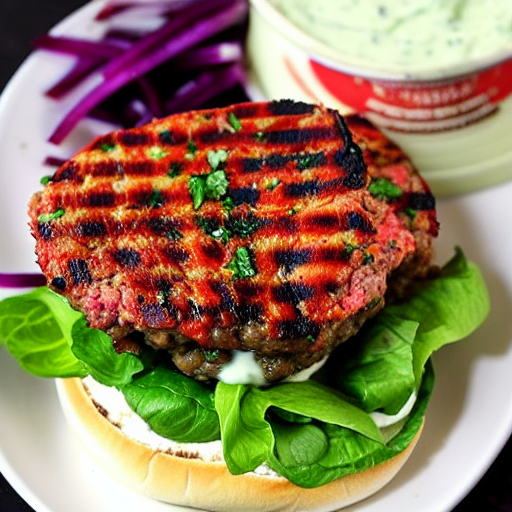 Minted Lamb Burgers