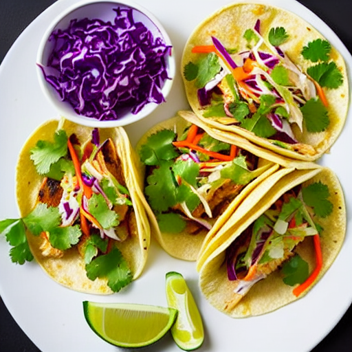 Fish Tacos with Cabbage Slaw