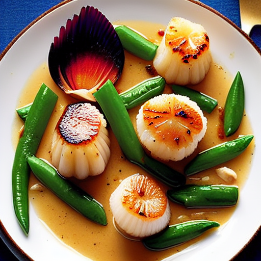 Scallops in Garlic Sauce