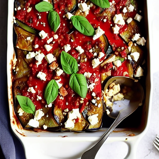 Eggplant and Feta Bake