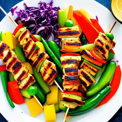 Chicken and Vegetable Kebabs