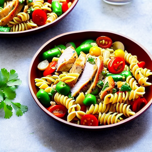 Chicken and Vegetable Pasta Salad with Quinoa