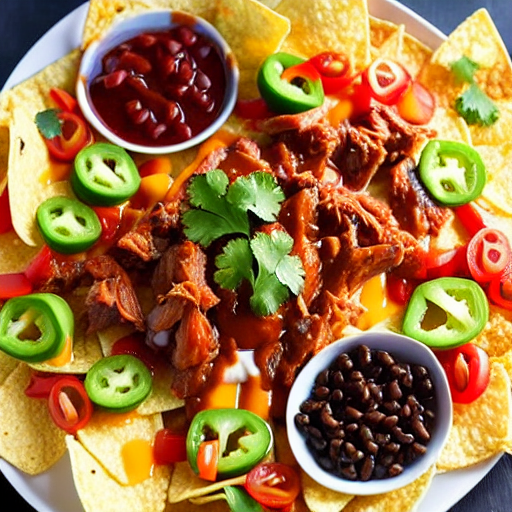 Halal BBQ Nachos