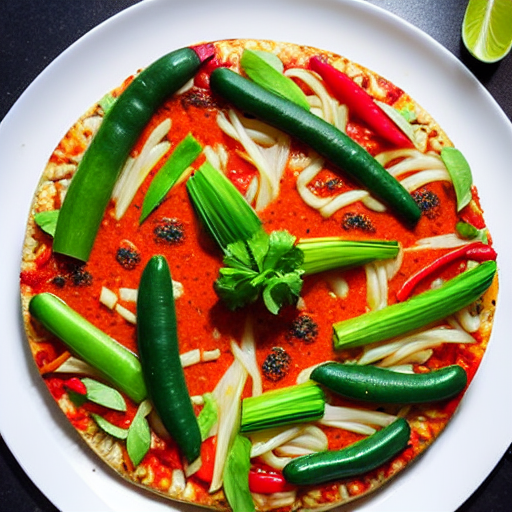 Khanom Jeen Pizza