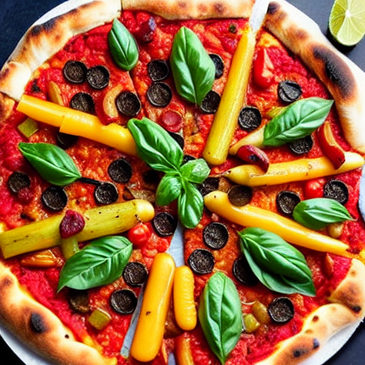 Pizza de Hortalizas Asadas