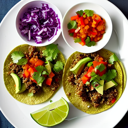 Beef and Vegetable Tacos with Quinoa and Rice