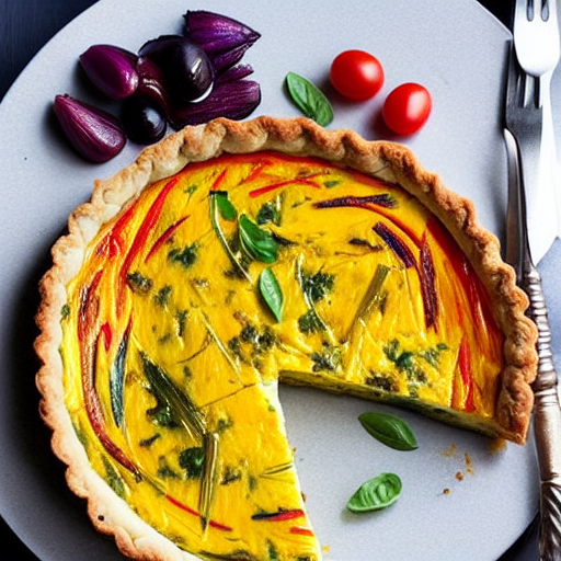 Roasted Vegetable Quiche