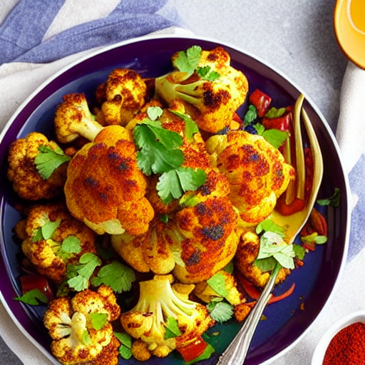 Baked Cauliflower with Spices