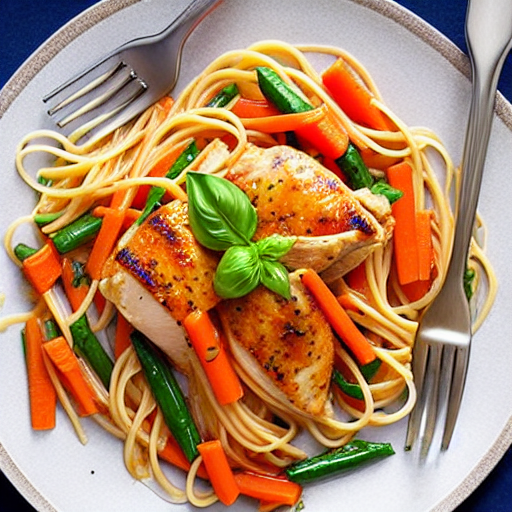 Pasta with Chicken and Carrots