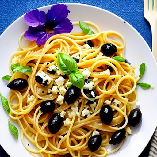 Pasta with Feta and Olives