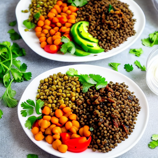 Grilled Vegetable and Lentil Salad