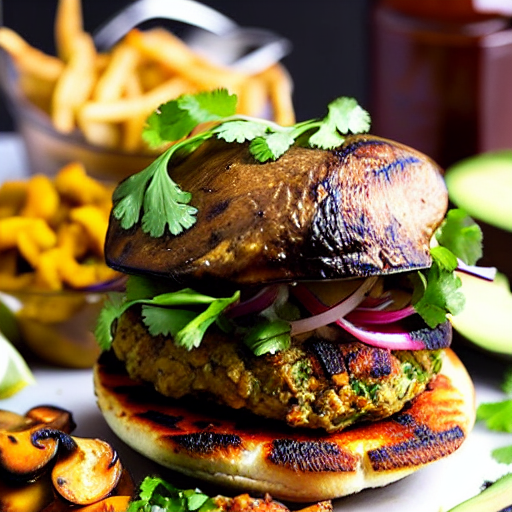 Tandoori Mushroom Burger