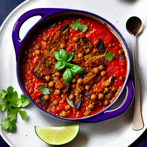 Baked Eggplant Zaalouk