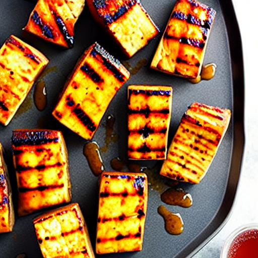 Maple Mustard Glazed Tofu
