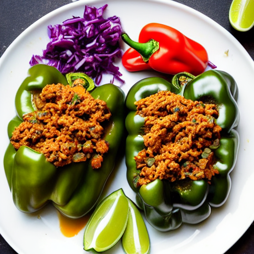 Poblano Pepper Stuffed