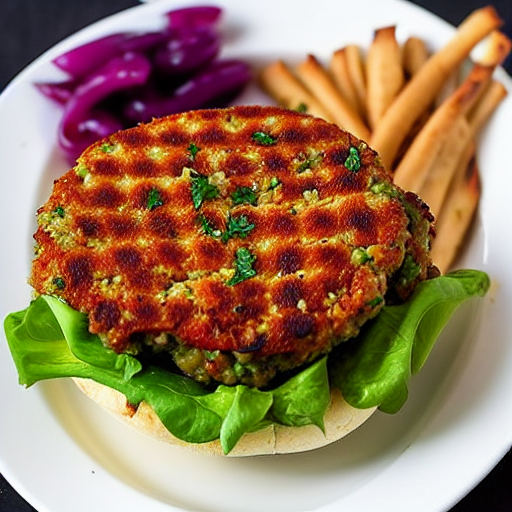 Couscous Stuffed Burger