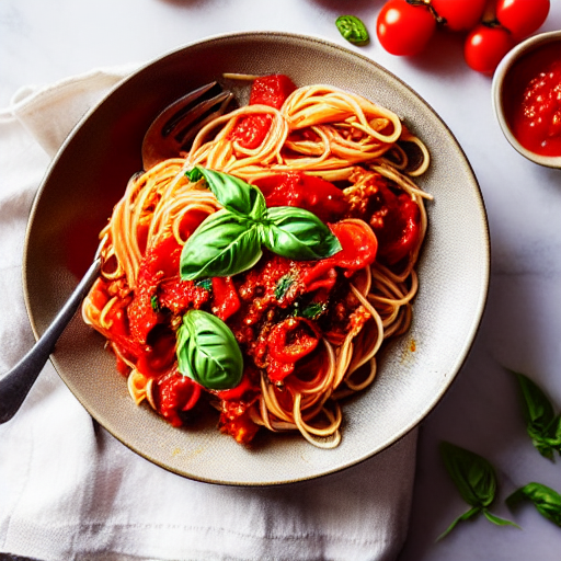 Pasta con Pomodoro e Peperoncino