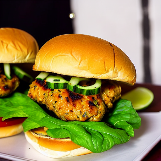 Thai Herb Chicken Burger
