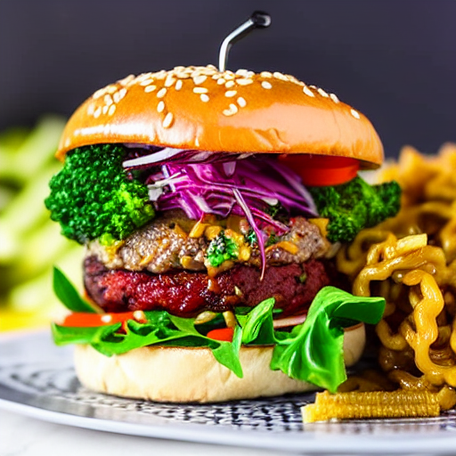 Keto Ramen Burger