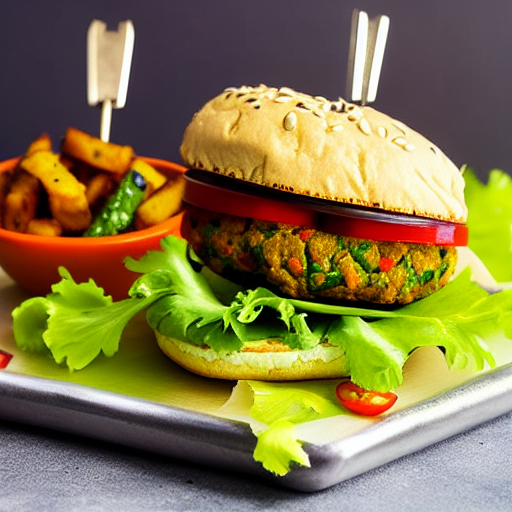 Vegetable Korma Burger