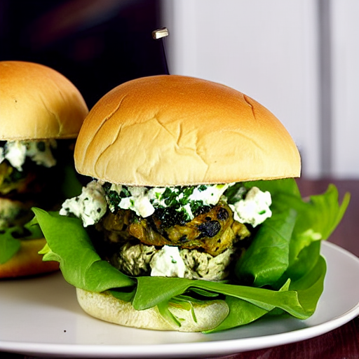 Artichoke and Feta Burger