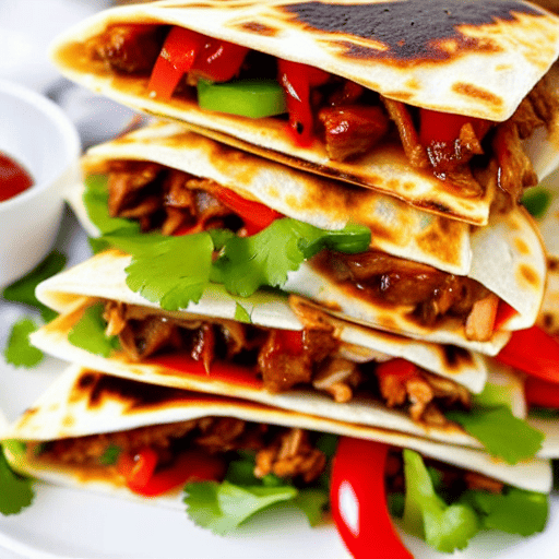 Halal BBQ Quesadillas