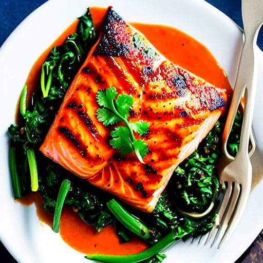 Spicy Harissa Salmon