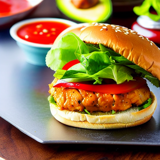 Sriracha Chicken Burger
