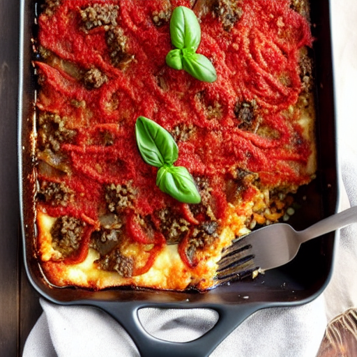 Keto Beef and Eggplant Bake