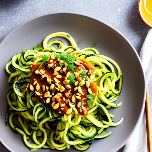 Zucchini Noodles Dan Dan