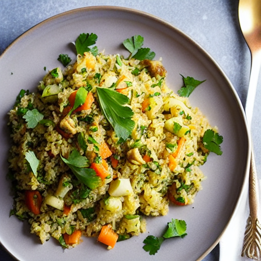 Cauliflower Rice Pilaf