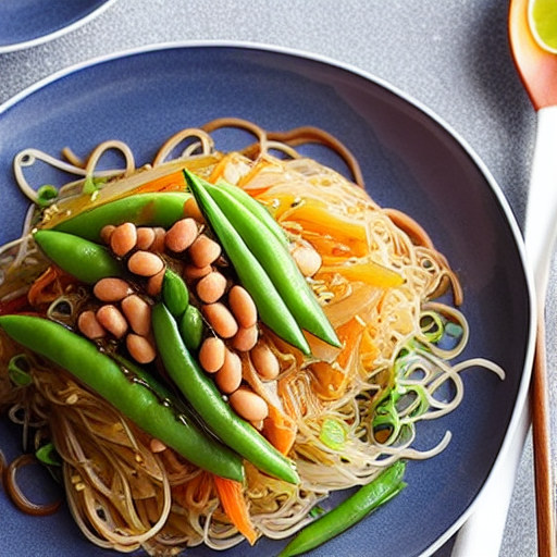 Bean Sprout Noodle Stir-Fry