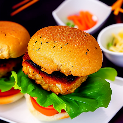 Mentaiko Fish Burger