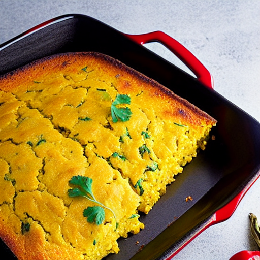 Baked Poblano Cornbread
